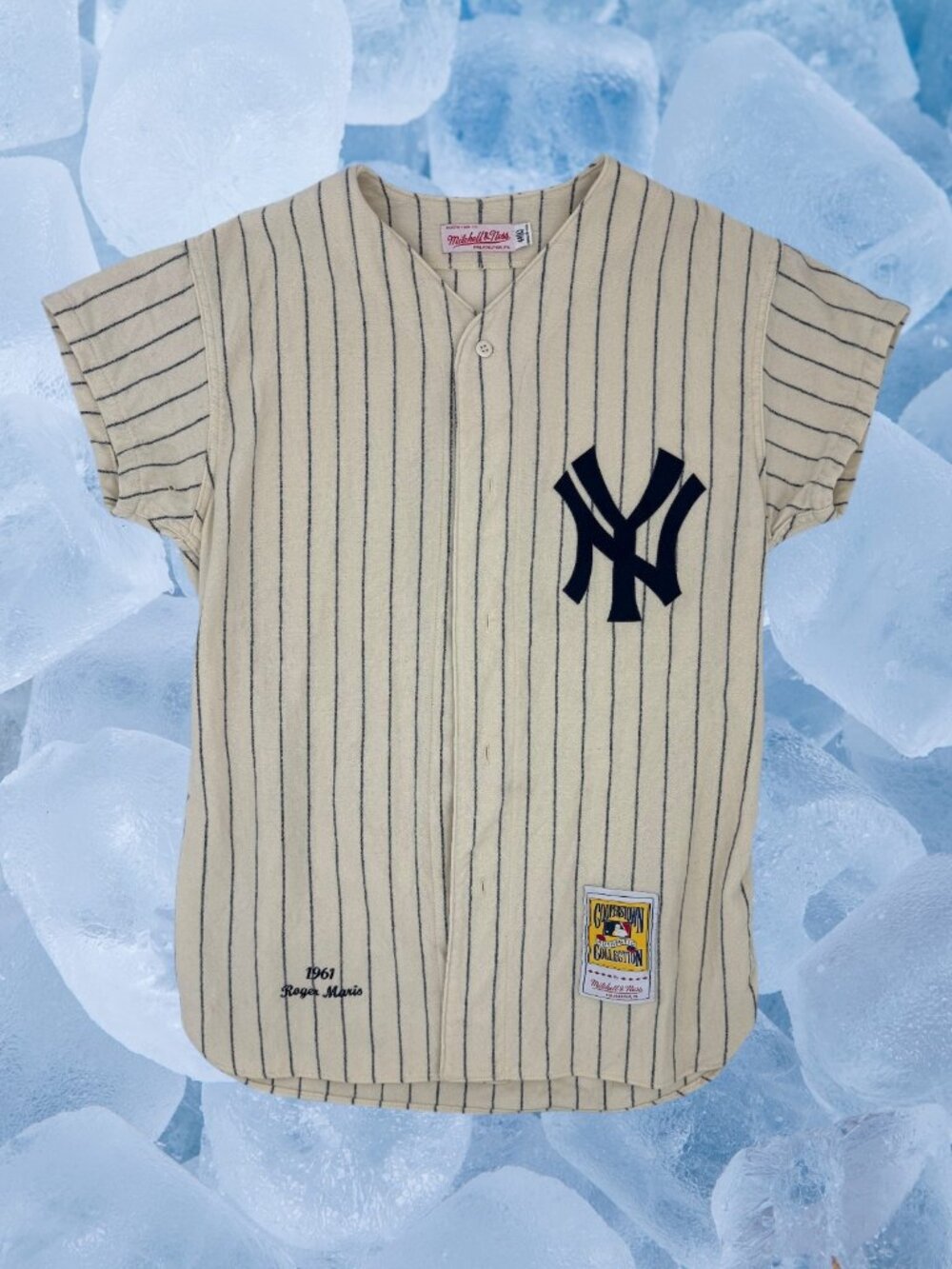 RARE Roger Maris 1961 New York Yankees Authentic Mitchell & Ness Jersey Sz Large
